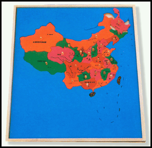 中国地图嵌板